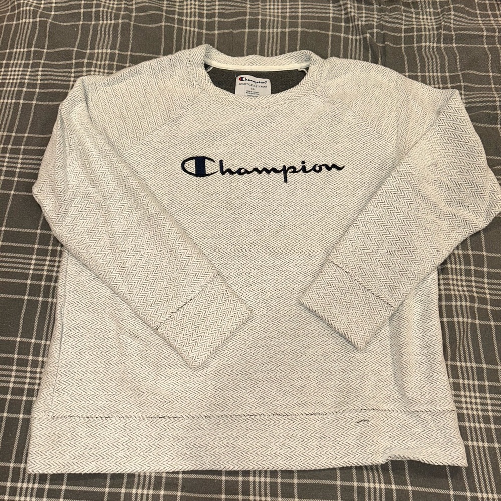 Champion White Crewneck Sweater
